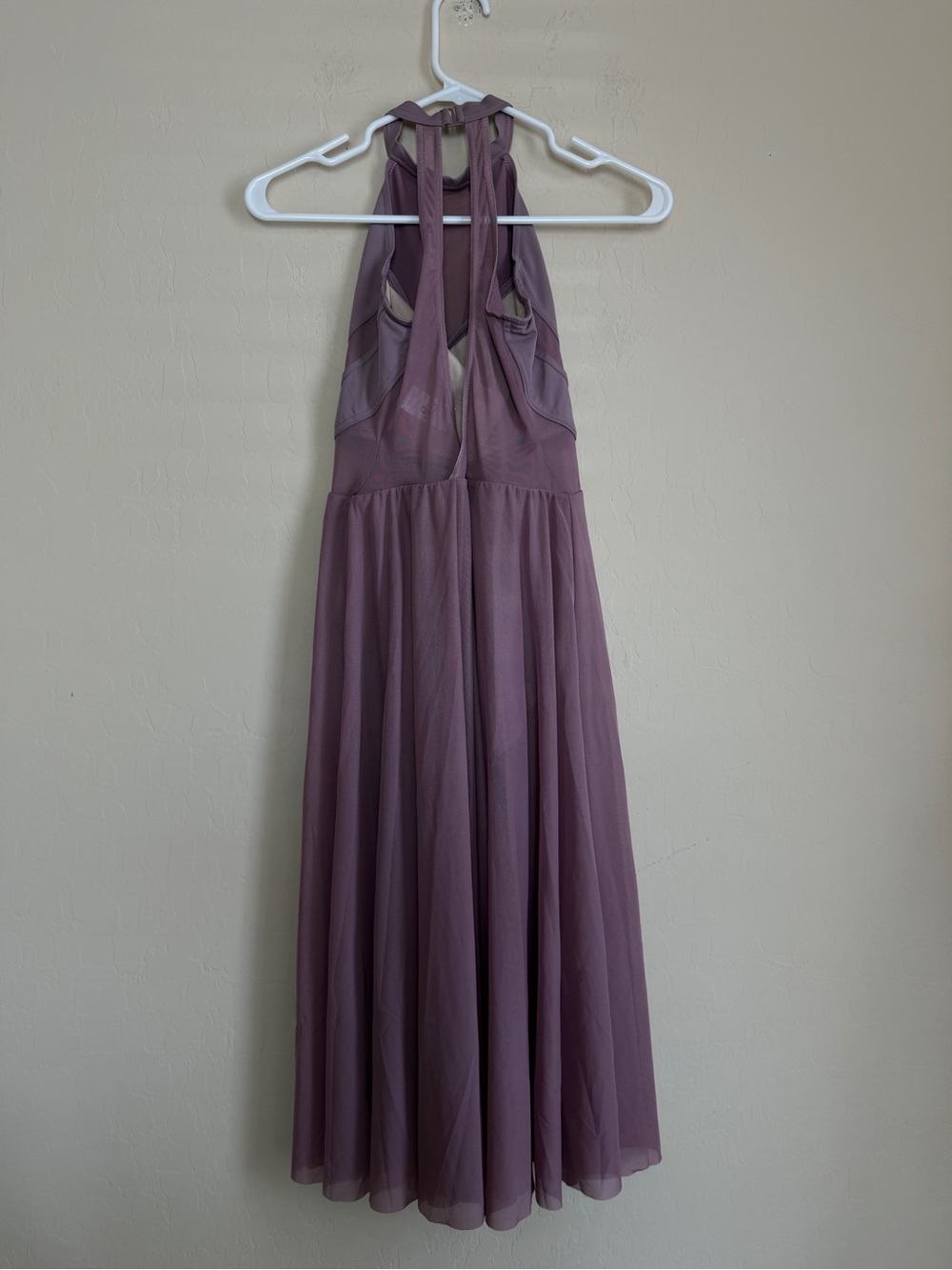 Balera Small Adult Mauve Halter Midi Dance Dress Contemporary - Picture 5 of 7